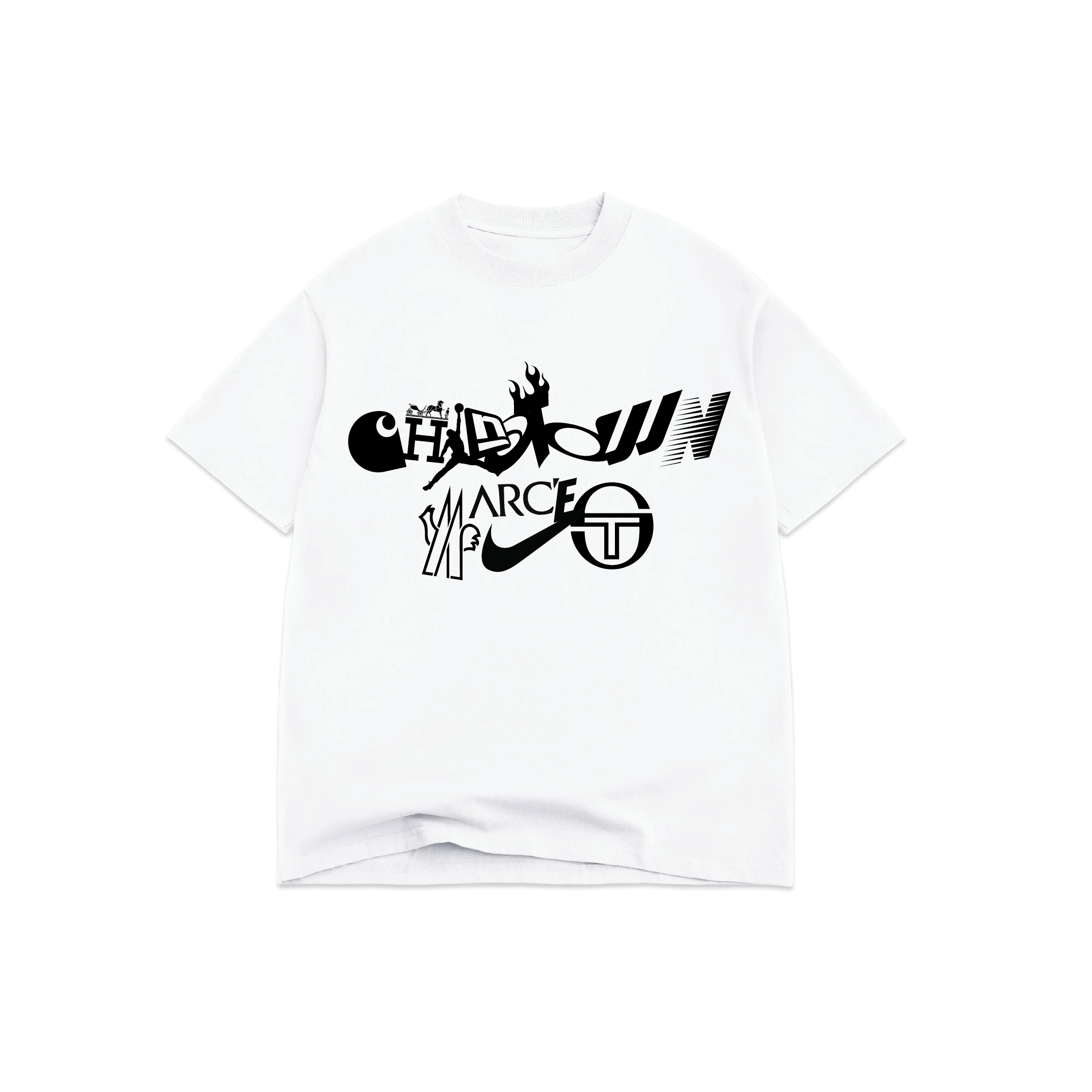 Logo Overload T-Shirt - WHITE