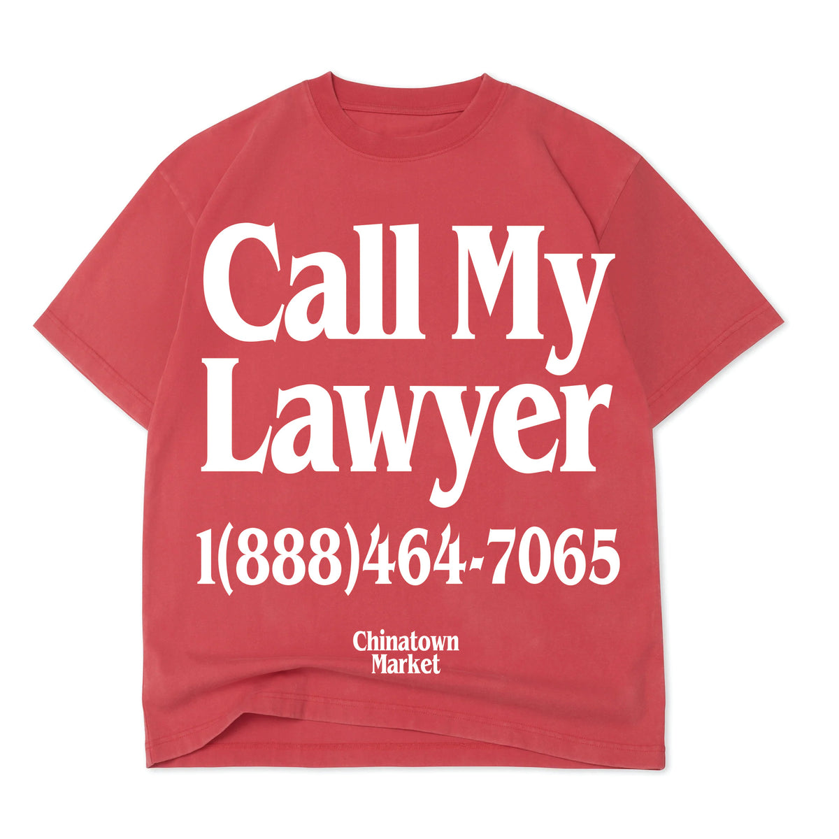 Call My Lawyer T-Shirt in Red