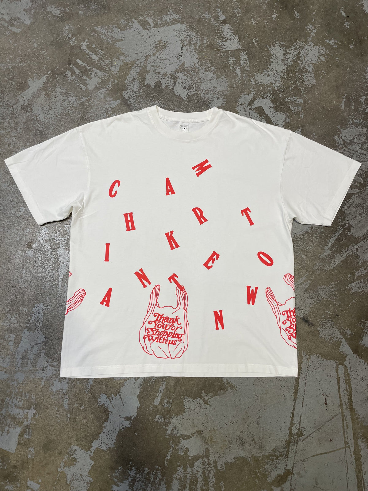 Scattered Chinatown Bag Tee - front