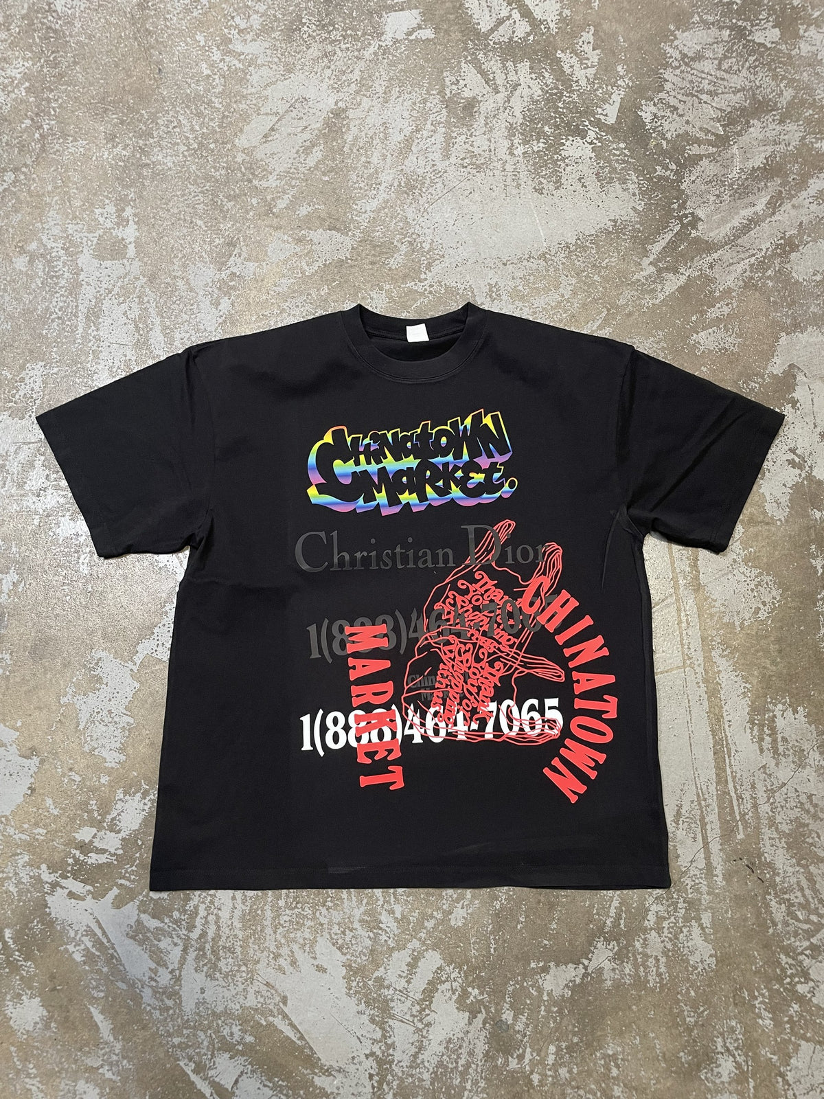 Chinatown Graffiti Overprint Tee - front