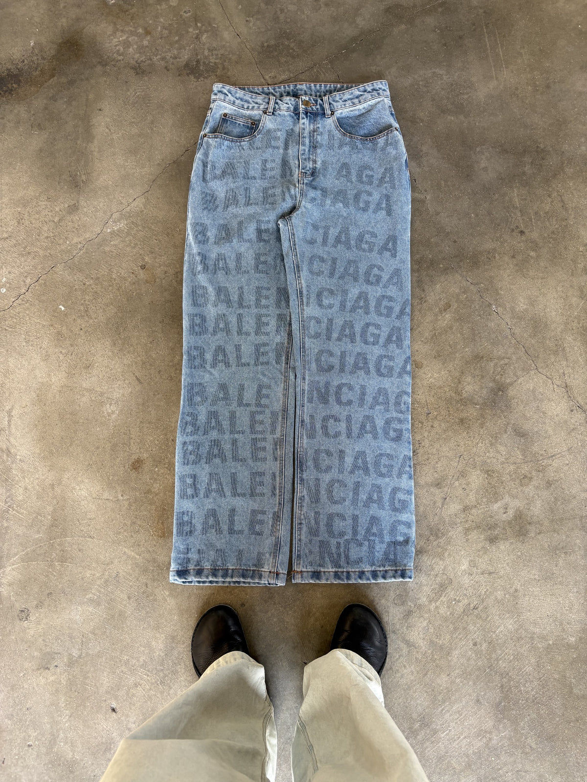 Shaka Print Gun 1 of 1 No. 04 Straight Leg Denim Pants, Waist 32, front