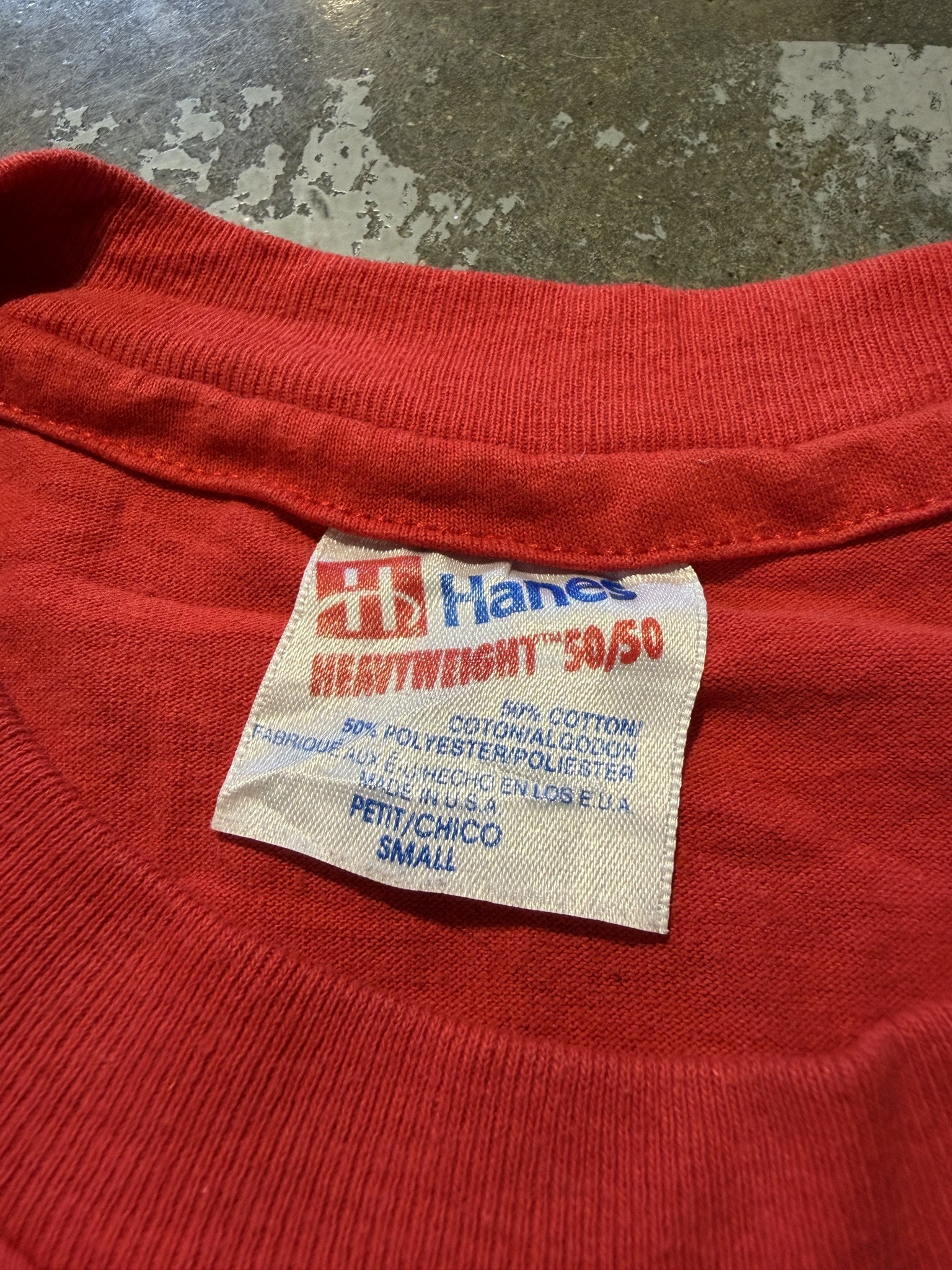 Bedazzled overprint Church Arc (Red) - neck tag
