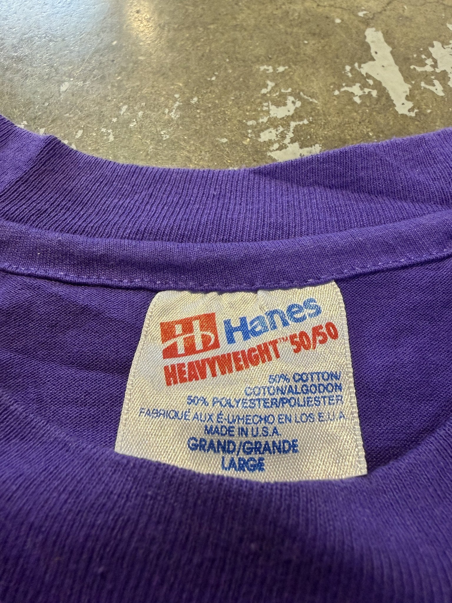 Overprint Arc (Purple) - neck tag