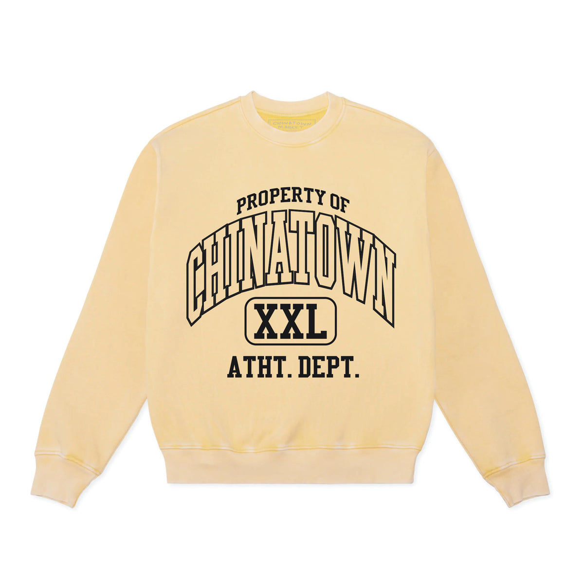 Property of Chinatown Crewneck in Yellow