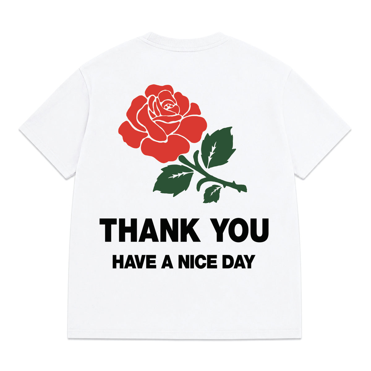 Thank You Rose T-Shirt in White