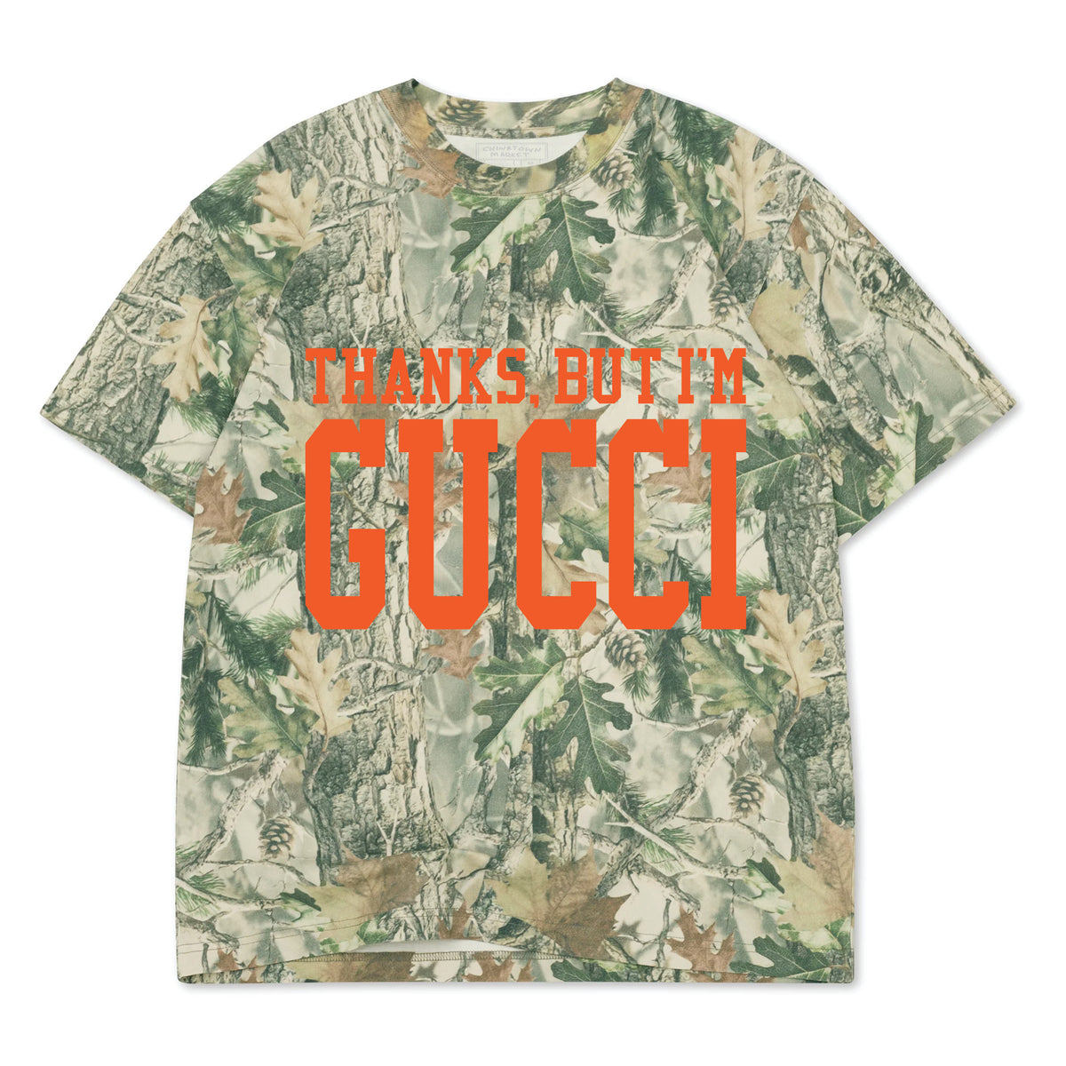 Thanks, But I'm Gucci T-Shirt in Wood Camo