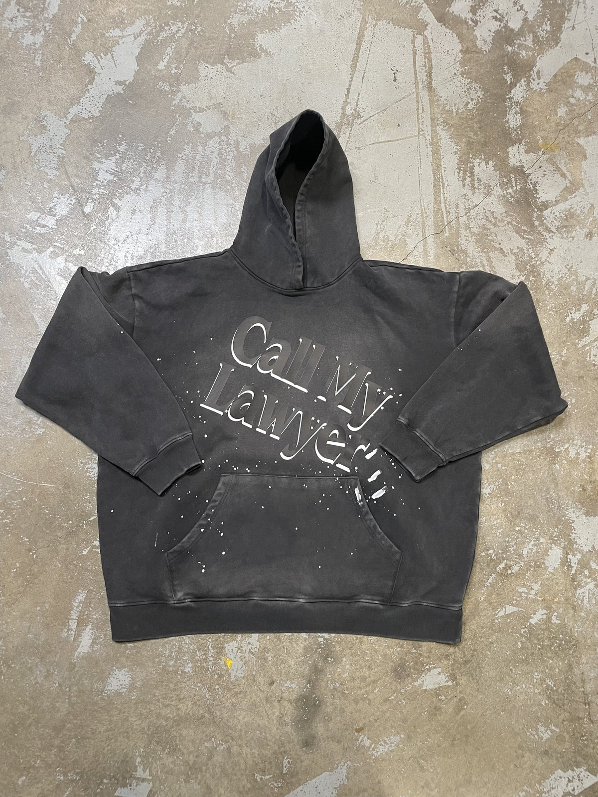 Call My Lawyer Splatter Hoodie - front