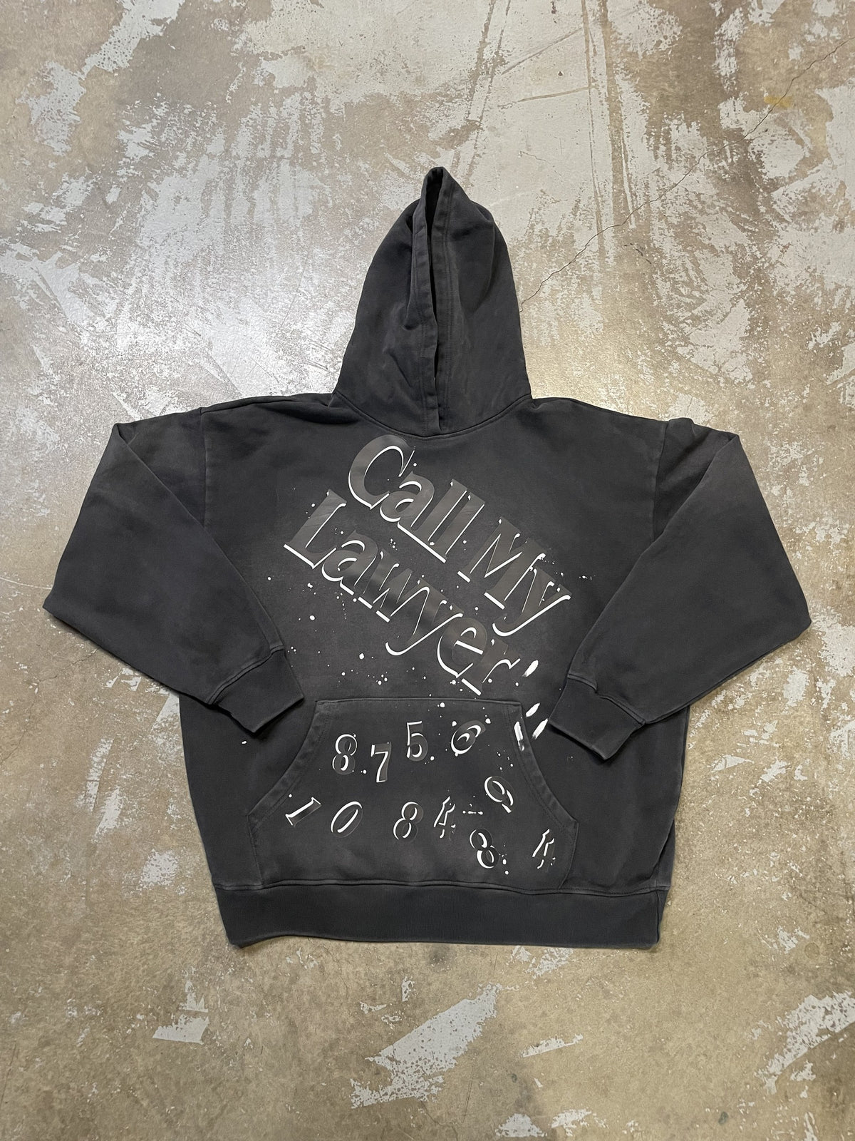 Call My Lawyer Numbers Hoodie - front
