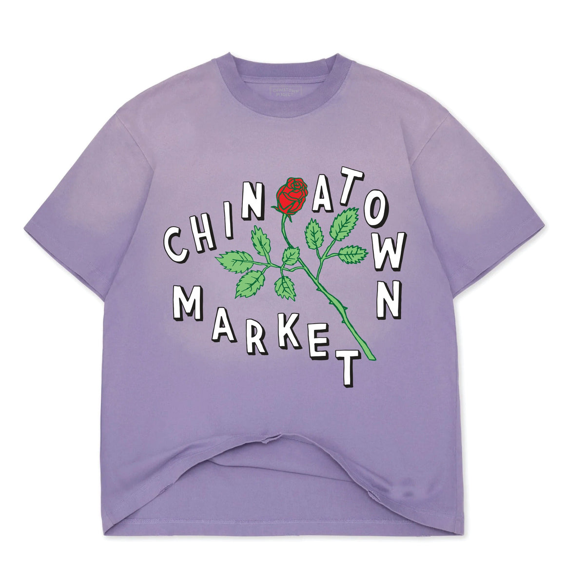 Chinatown Market Rose T-Shirt in Faded Lilac