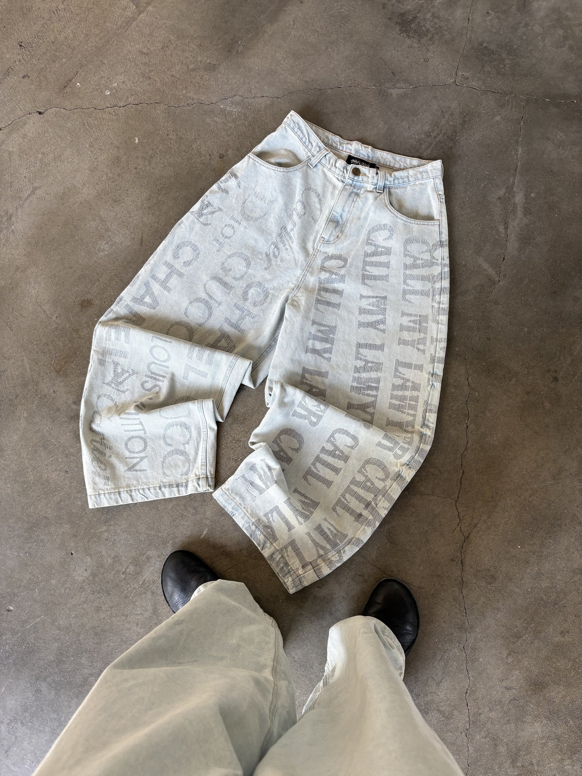 Shaka Print Gun 1 of 1 No. 03 Balloon Denim Pants, Waist 30, front