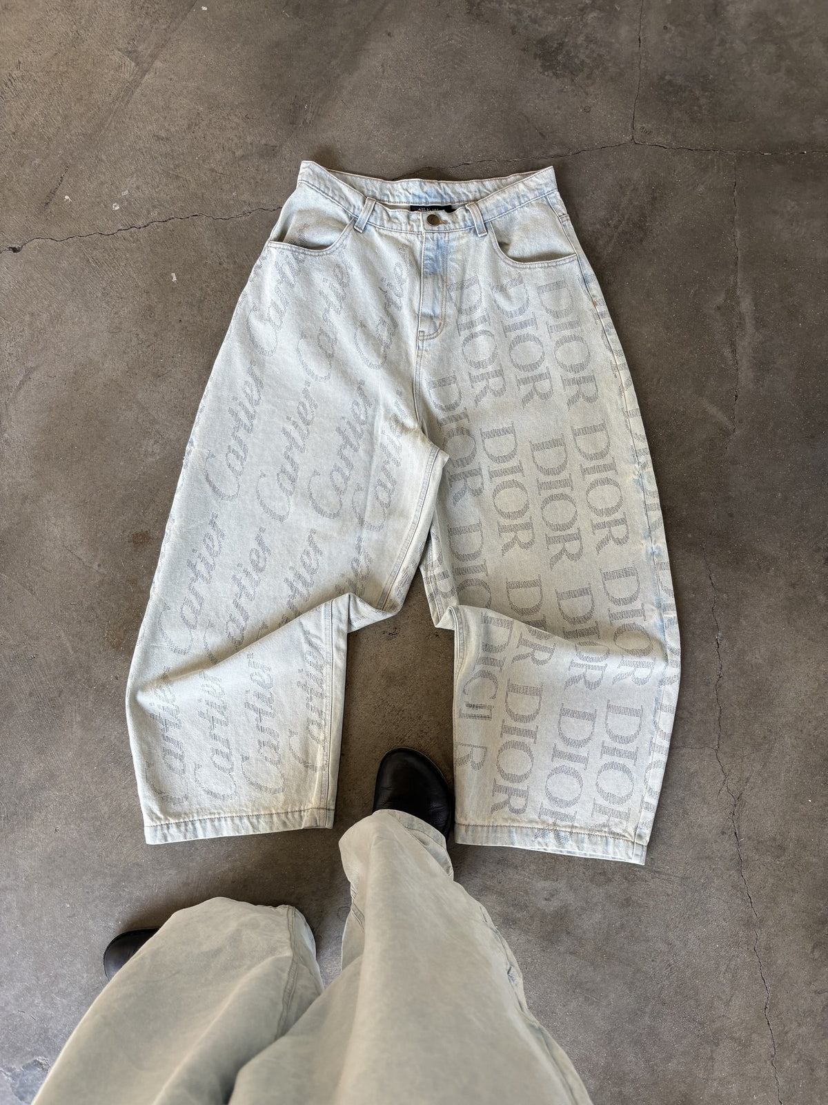 Shaka Print Gun 1 of 1 No. 05 Balloon Denim Pants, Waist 32, front