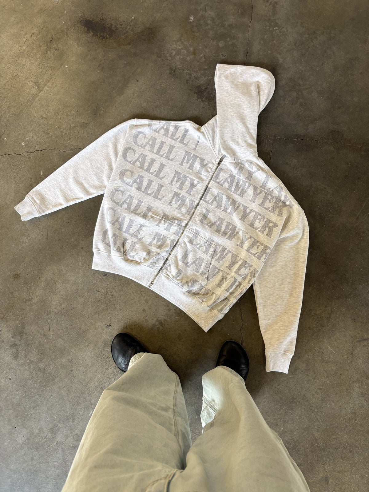 Shaka Print Gun 1 of 1 No. 02 Zip-Up Hoodie, Size M, front