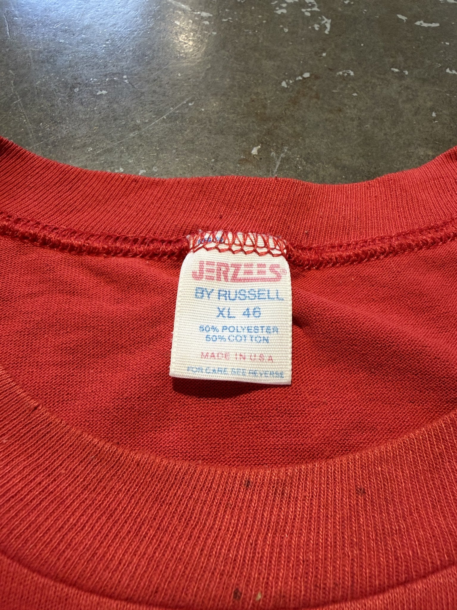 Bedazzled overprint Arc (Red) - neck tag