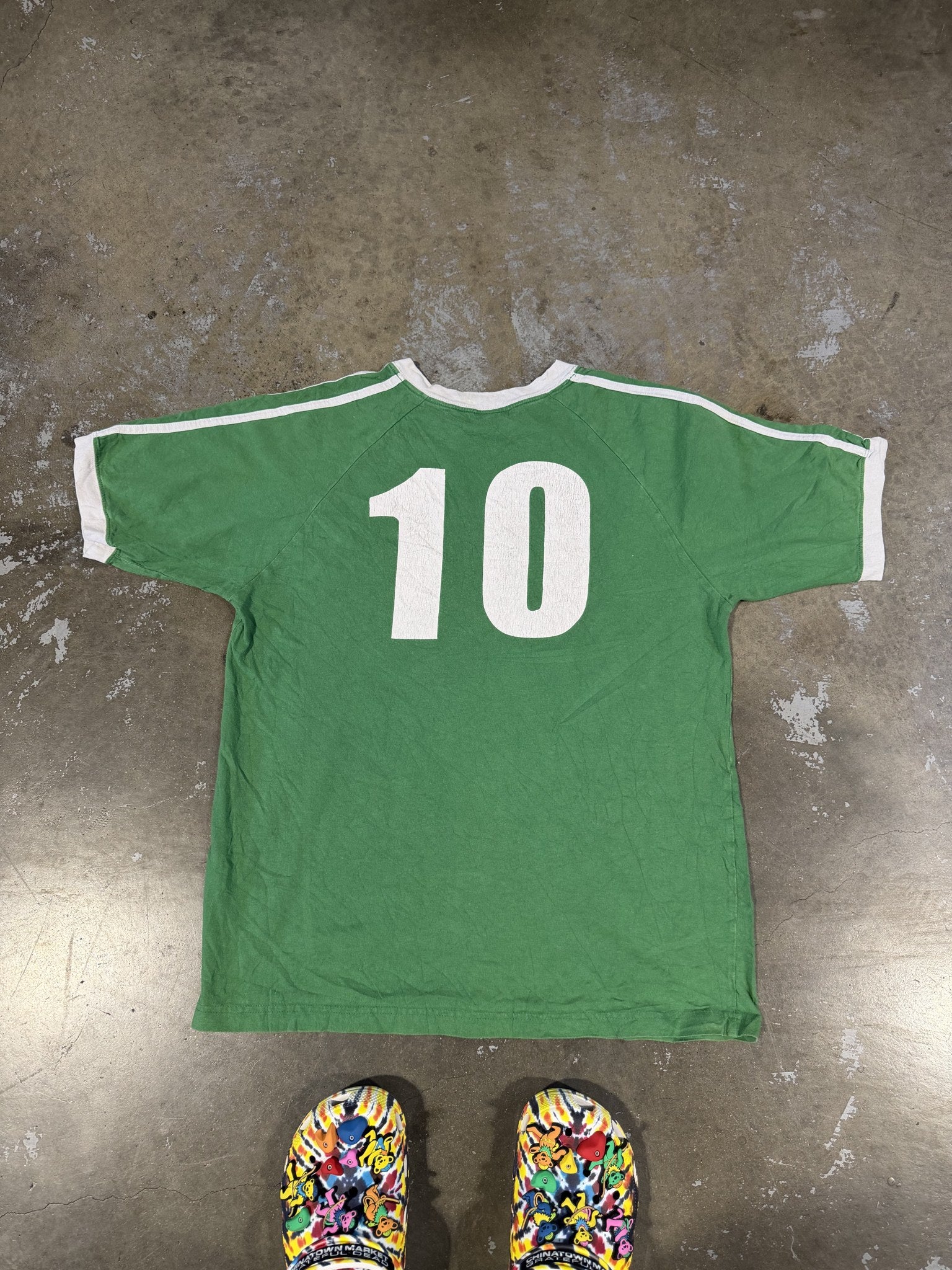 Bedazzled football arc (Green) - back