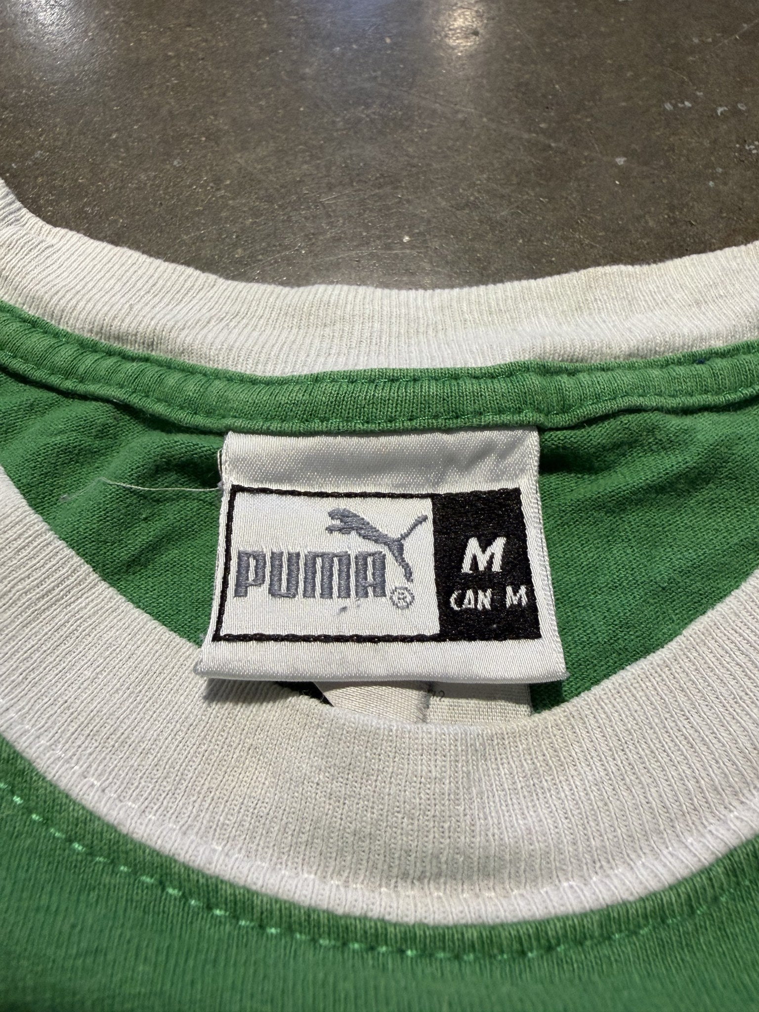 Bedazzled football arc (Green) - neck tag